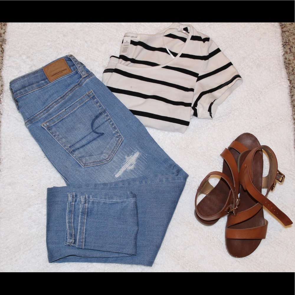 Super skinny (high rise) American eagle jeans